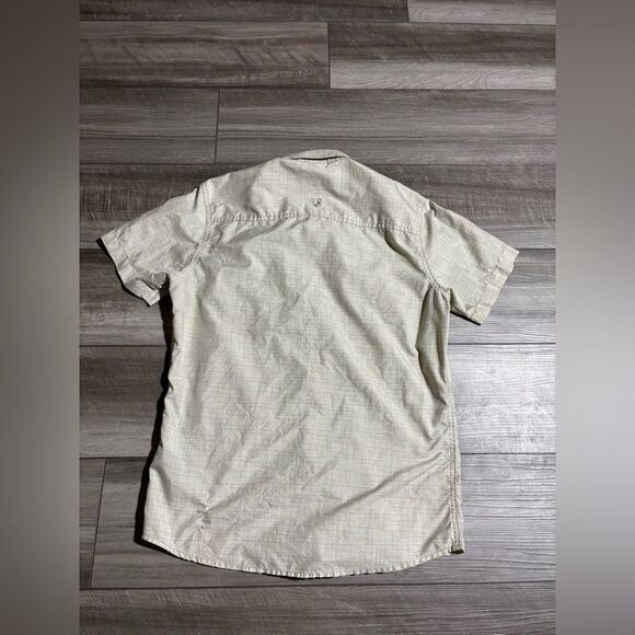 Women’s Tan Kuhl Short Sleeve Button Up Shirt Size Small Hiking Outdoors - Picture 4 of 5